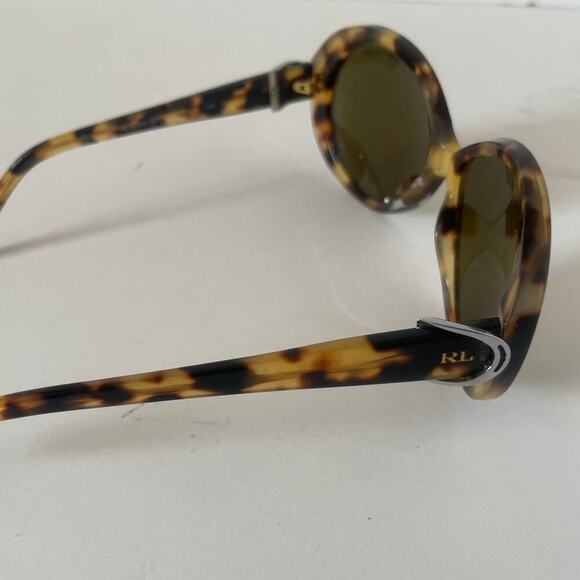 Ralph Lauren Oval Tortoise Shell Acetate Frame Sunglasses
